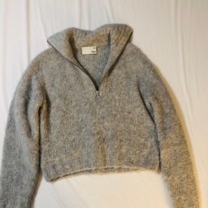 Aritzia Wilfred wool quarter zip